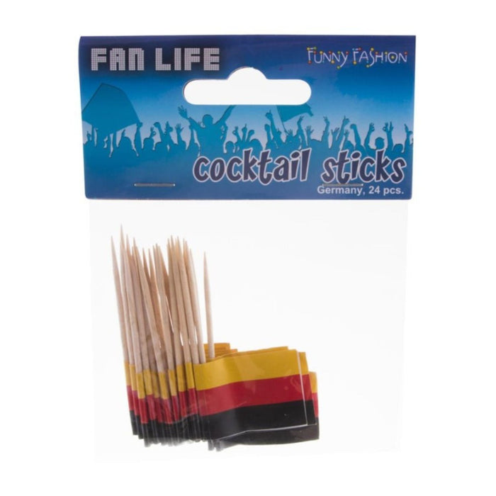 24 Cocktailspieße Deutschland | 6,5x3,5 cm