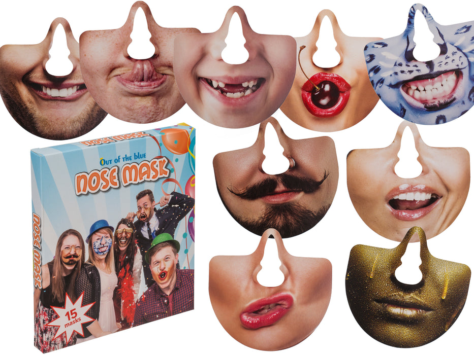 Party-Foto-Verkleidung Nasenmasken | 15 Stück