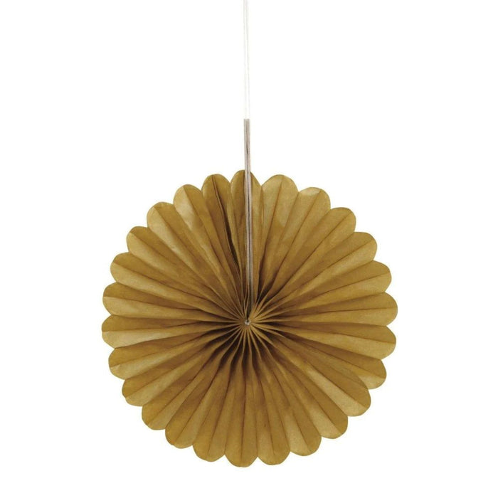 Dekofächer Uni 15cm/3 Stück | Gold