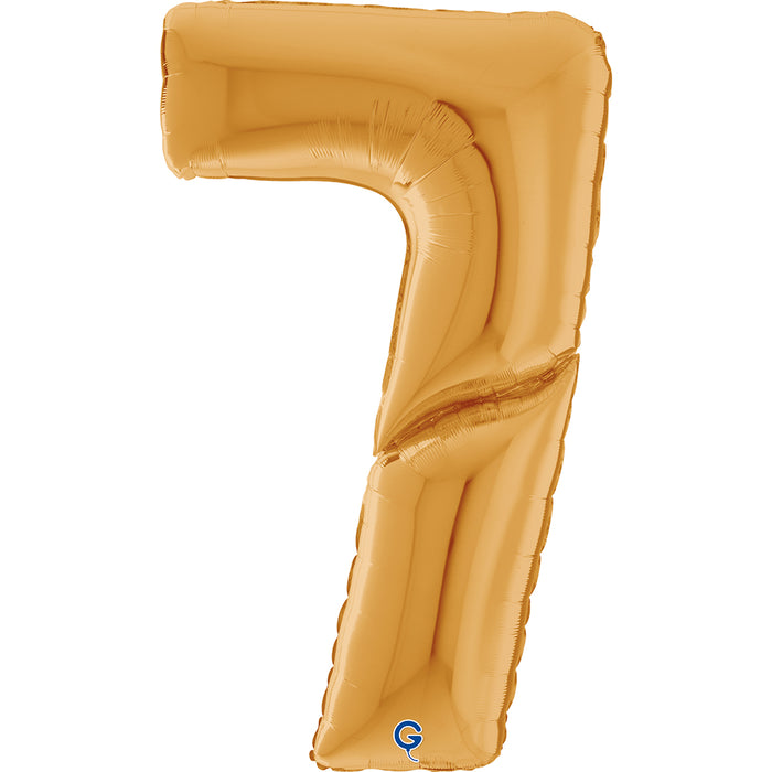 Riesenzahl Giant - Folienballon  64"/162cm - Gold