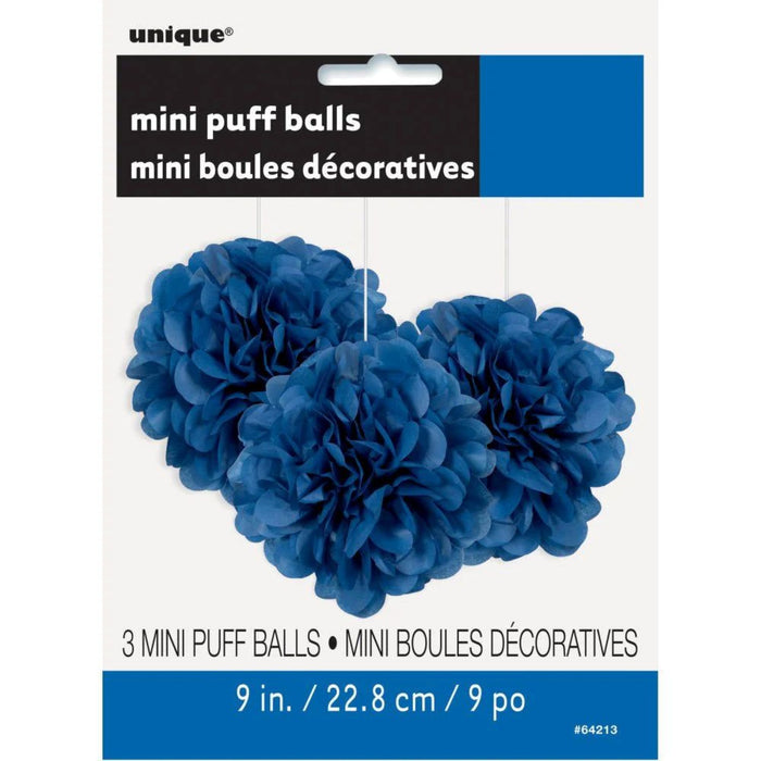 Wabenball Fluffy 23cm/3 Stück | Royalblau