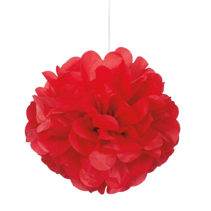 Wabenball Fluffy 23cm/3 Stück | Rot