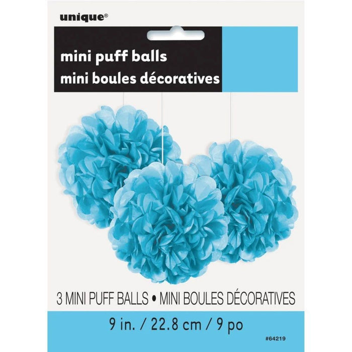 Wabenball Fluffy 23cm/3 Stück | Hellblau