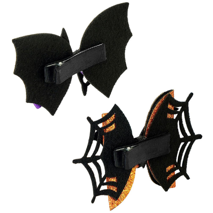 Haarspange Fledermaus Spinne Kindergröße | 2-fach sortiert