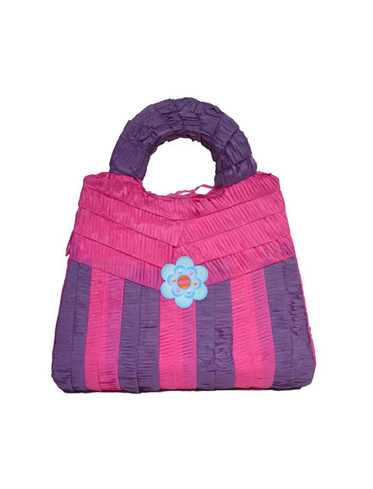 Pinata "Handtasche" Pink/Lila | 43x37x18cm