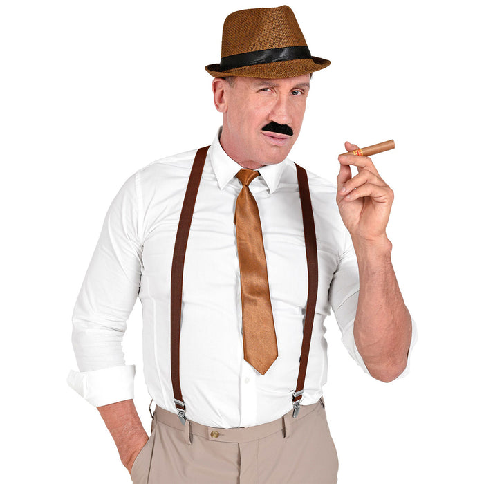 20er Jahre Gangster Set 5-tlg. | Braun