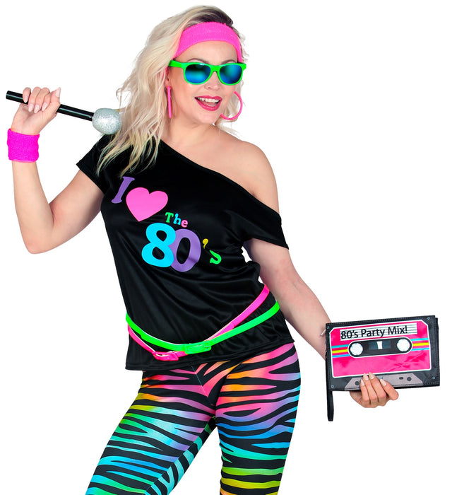 Handtasche "Kassette" zum 80er Jahre Kostüm
