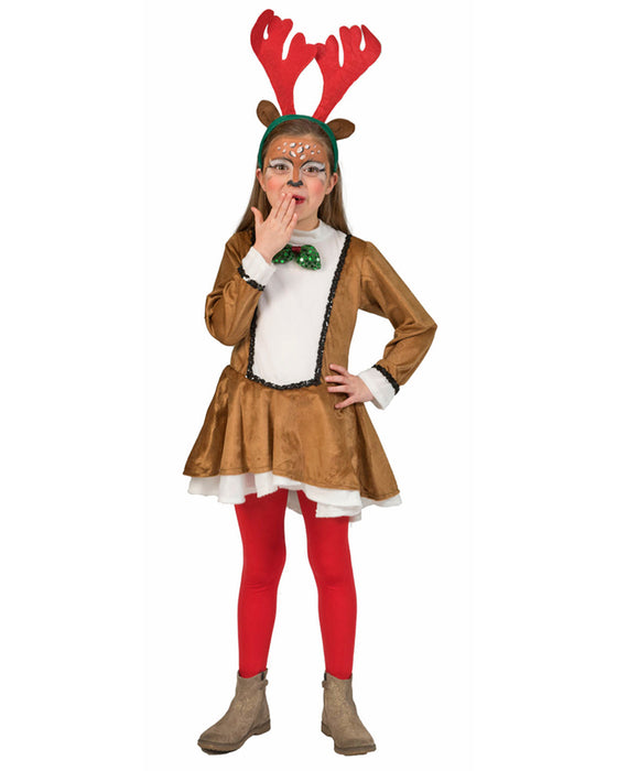 Rentier "Renda"  Kostüm für Mädchen | Weihnachtskostüm