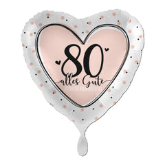 ABC18 Herz Folienballon Ø 43cm "Alles Gute zum Geburtstag" #80