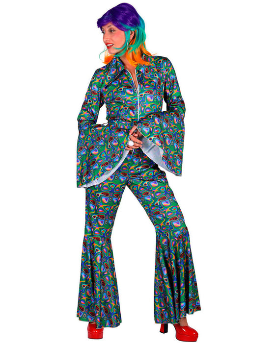 70er Jahre Anzug "Psychedelic" für Damen | Disco Retro Party Kostüm