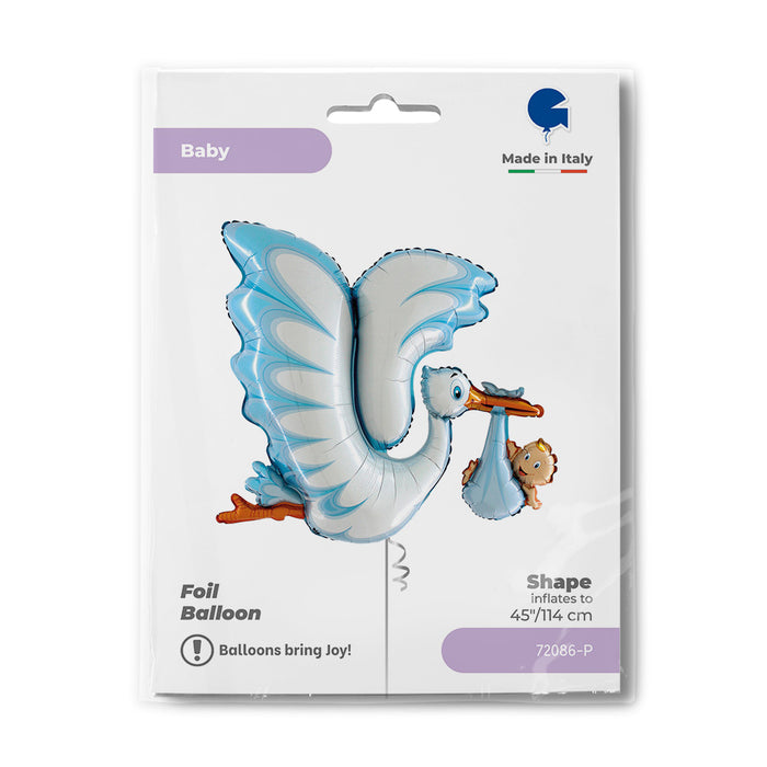 ABC FormII Klapperstorch Blau