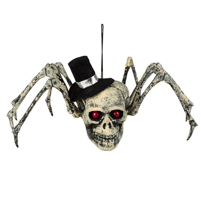 Halloween Deko Spinnenschädel | 15x24x10 cm