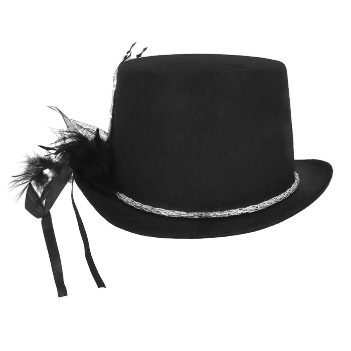 Hut Zylinder Halloween "Silver Claw" | Schwarz