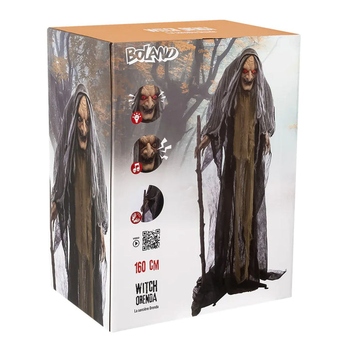 Halloween Figur "Hexe Orenda" Animiert | 160 cm