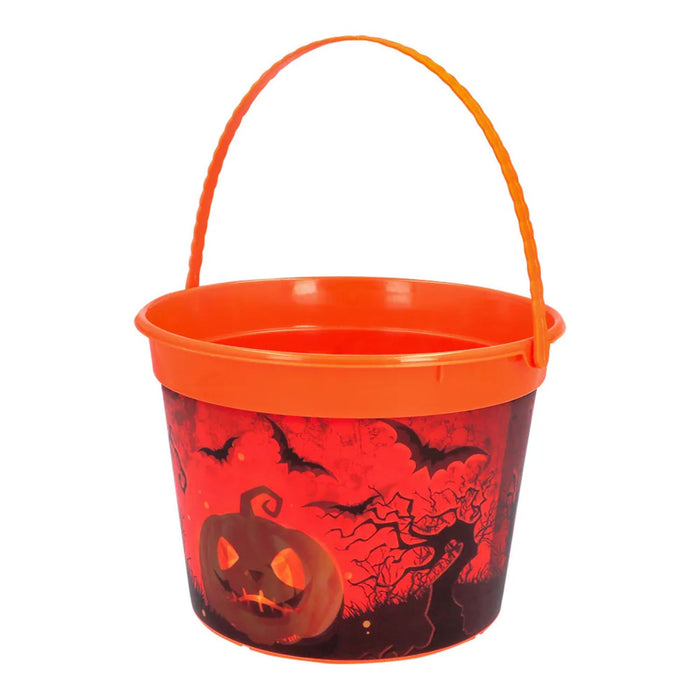 Halloween Eimer Holo 14,7x20,6 cm | Orange