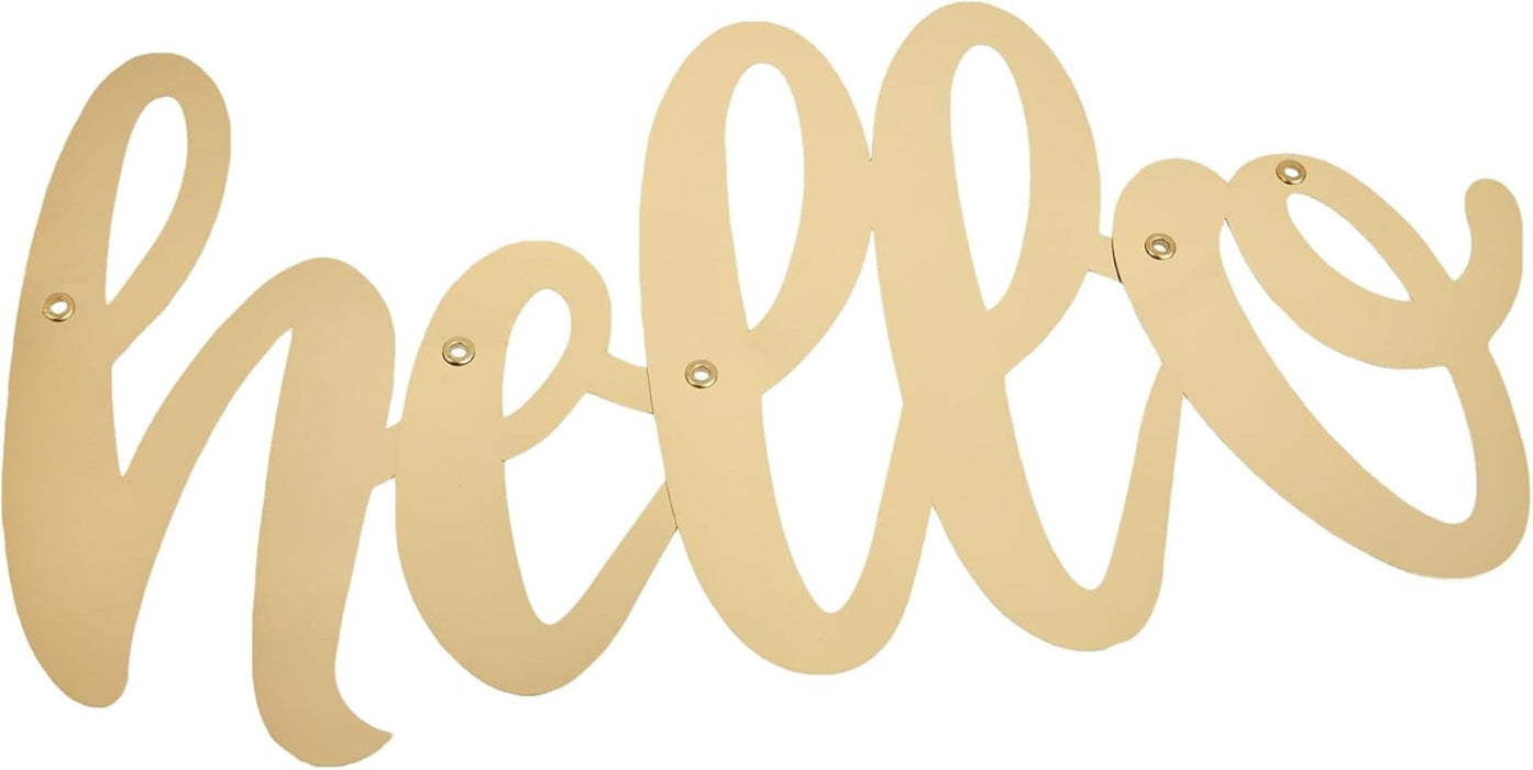 Buchstabengirlande Folie Hello Baby Gold ca.85cm