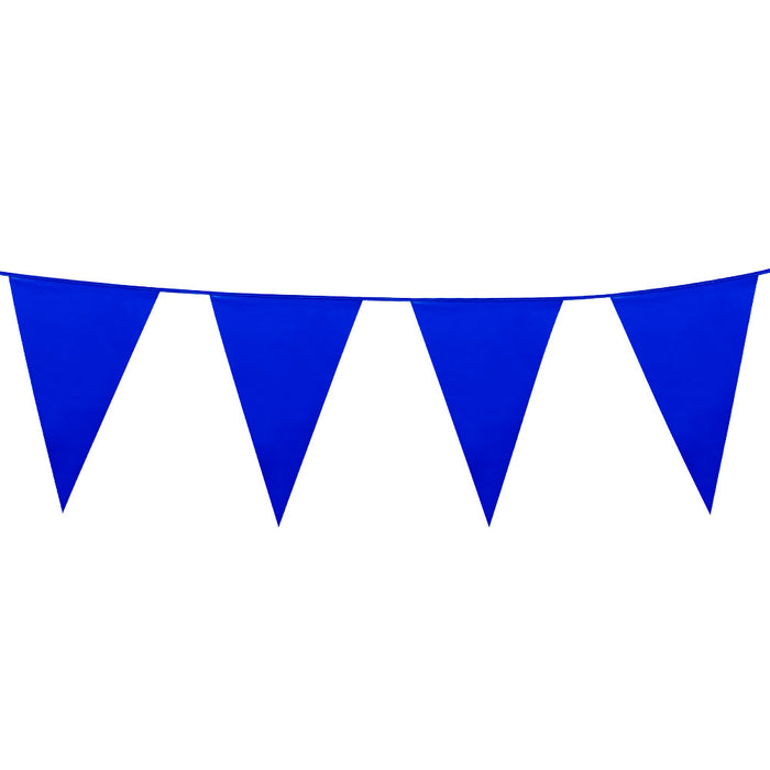 Wimpelkette PE 45x30cm L: 10m | Blau