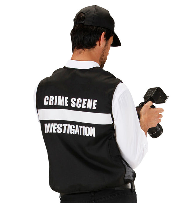 FBI Kostümset für Erwachsene - Weste und Kappe | Größe XL