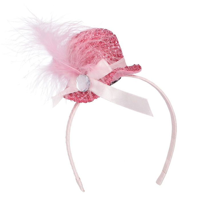 Diadem "Glitter" Mini-Hut Haarreif | Glitzer