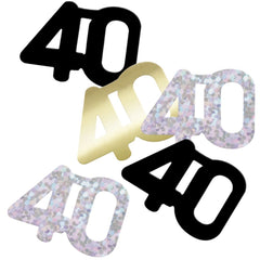 Konfetti FL Glitz 14g #40 Schwarz