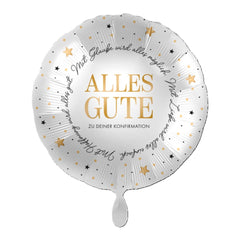 ABC18 Folienballon Ø 43cm "Alles Gute zu deiner Konfirmation"