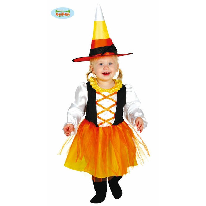 Kostüm Kid Hexe Orange 6-12 Monate