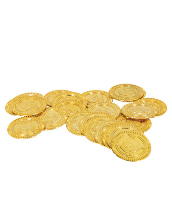 Goldmünzen Spielgeld - Piratenschatz | 144 Stück