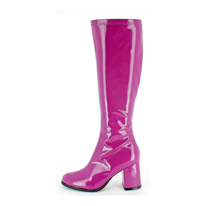 Gogo Damen Lackstiefel normale Schaftweite - Beere