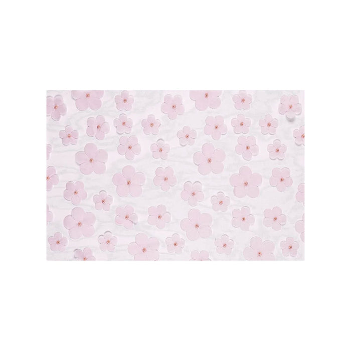 Tischläufer "Blumen" 26 cm x 500 cm | Hellrosa