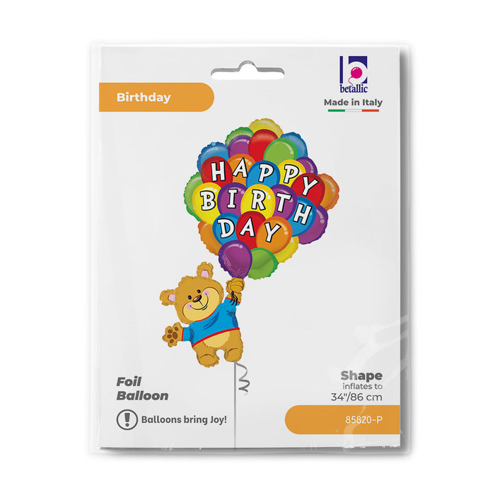 ABC Shape HB Bär mit Ballons 86cm