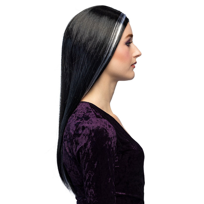 Hexen Perücke "Aurora" für Damen - 86081 | Schwarz/Weiß