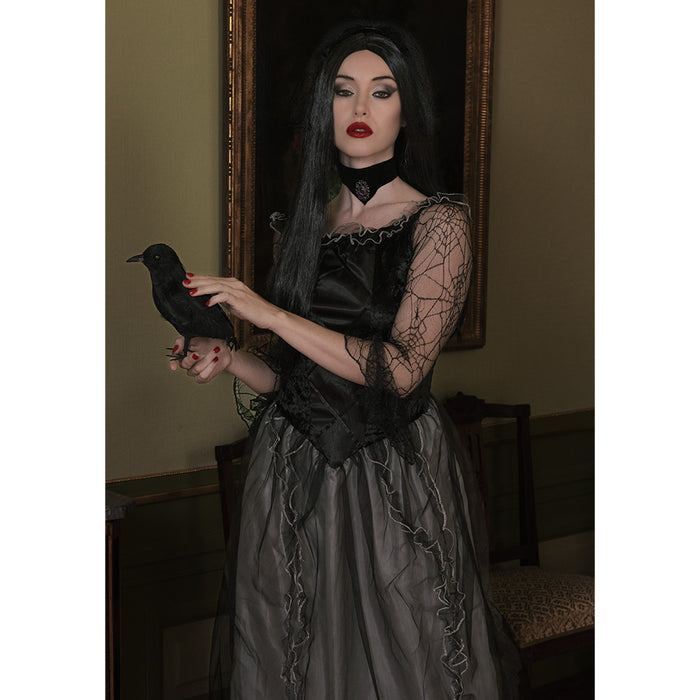 Hexen Perücke "Aurora" für Damen - 86085 | Schwarz