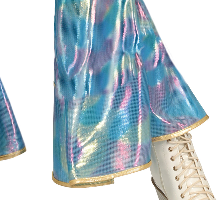 70er Jahre "Disco Königin" Kostüm für Damen | Hellblau