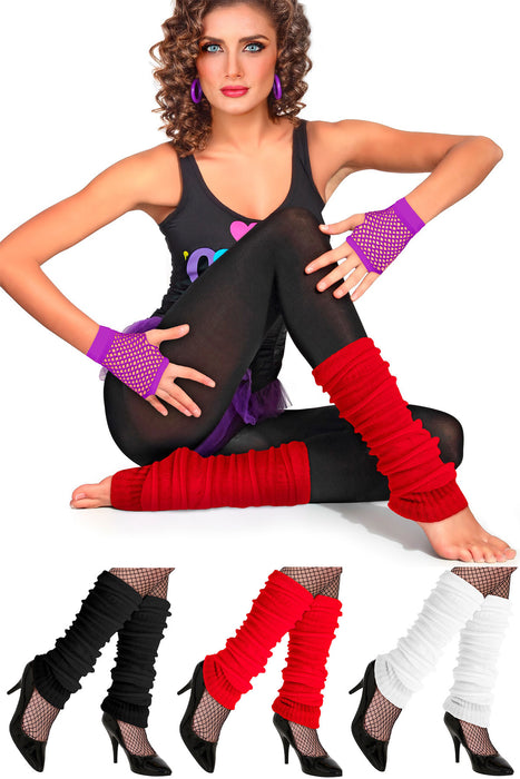 Beinstulpen zum 80er Jahre Disco Kostüm