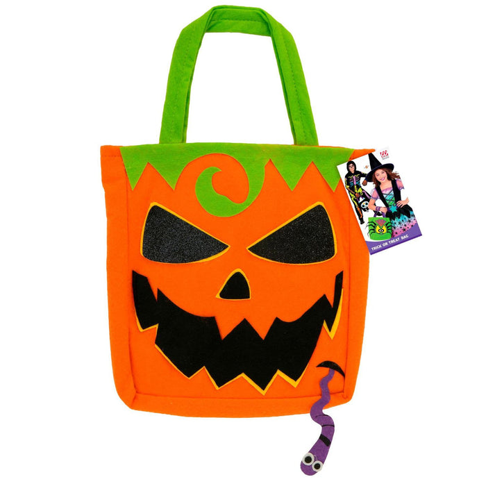 Halloween Betteltasche "Kürbis" | Orange - Süßes oder Saures