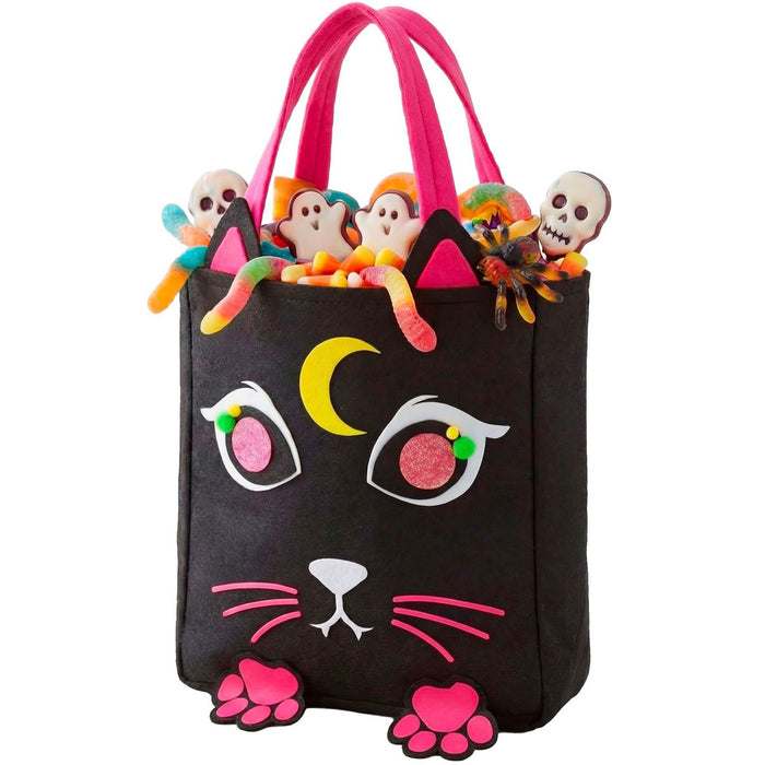 Halloween Betteltasche "Katze" | Schwarz - Süßes oder Saures