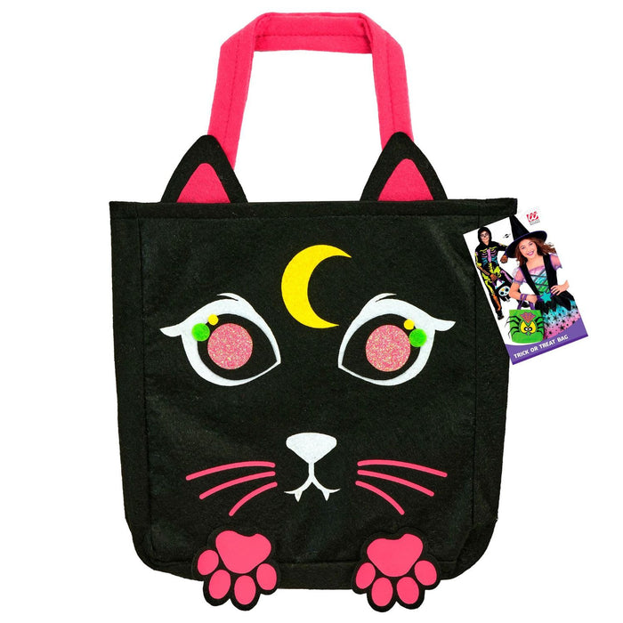 Halloween Betteltasche "Katze" | Schwarz - Süßes oder Saures