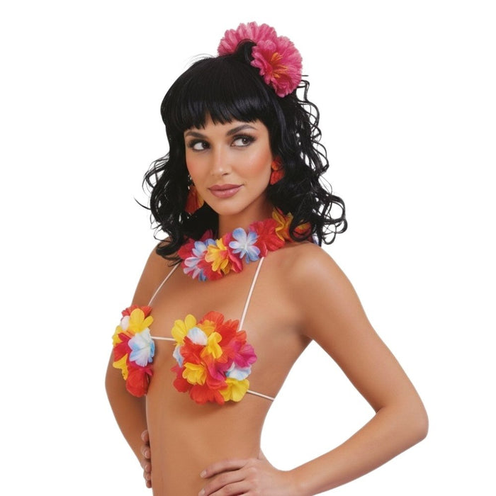 Hawaii Flower BH zum Südsee Kostüm | Bunt