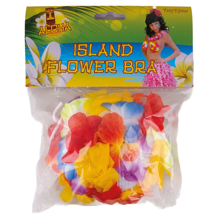 Hawaii Flower BH zum Südsee Kostüm | Bunt