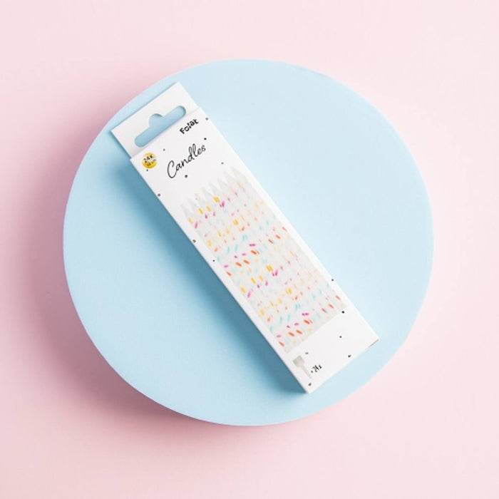 24 Kerzen Cozy Sprinkles | 10 cm Mehrfarbig