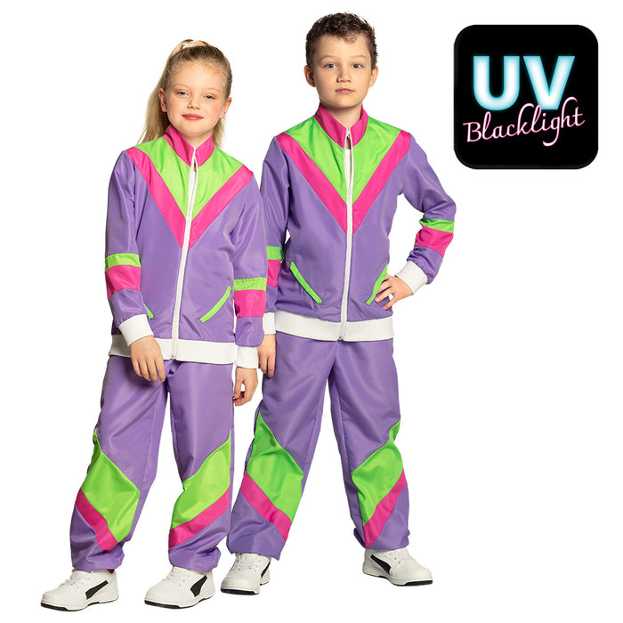 Trainingsanzug "Retro Kid" für Kinder | Lila - UV