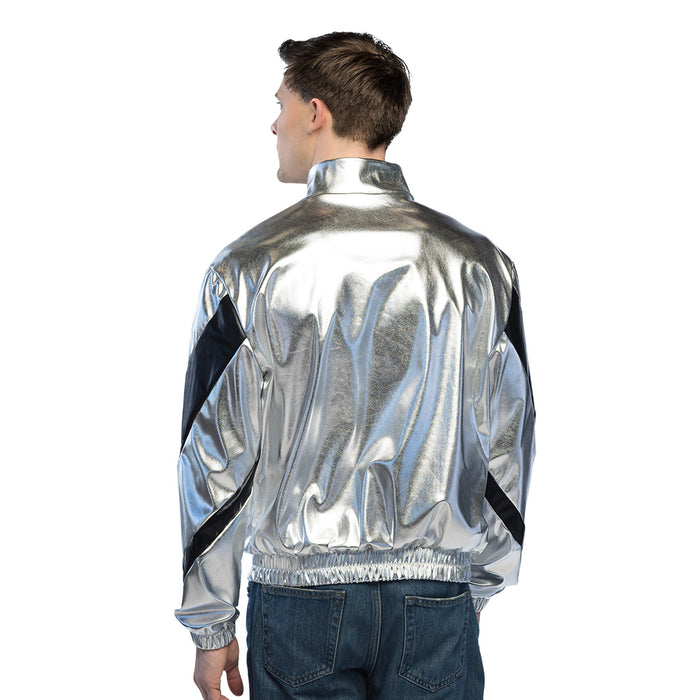 Metallic Trainingsjacke "Cosmic" für Herren | Silber