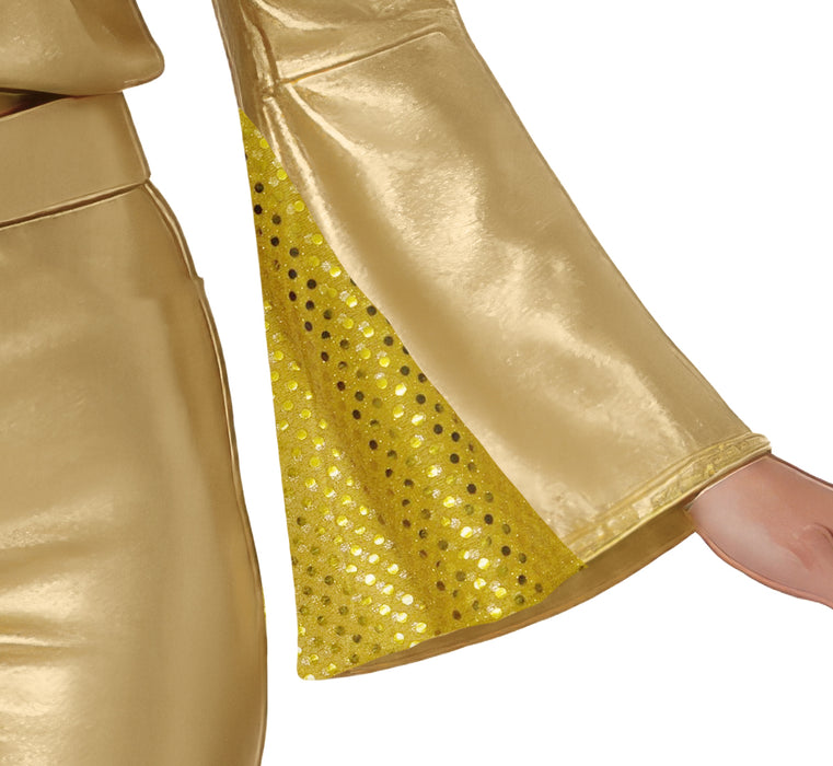 70er Jahre "Disco Star" Kostüm für Damen | Gold