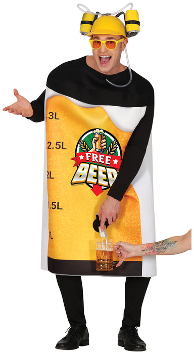 Spaßkostüm "Frei-Bier" für Erwachsene | Einheitsgröße 52-54 (L)