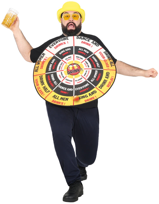 Spaßkostüm"Dart-Scheibe" für Erwachsene | Einheitsgröße 52-54 (L)