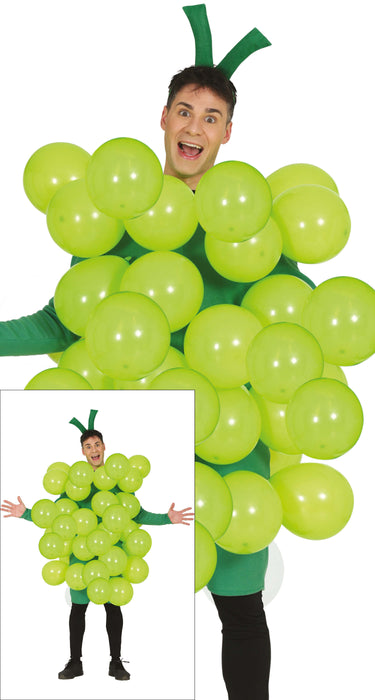 Spaßkostüm "Weintraube" für Erwachsene | Einheitsgröße 52-54 (L)