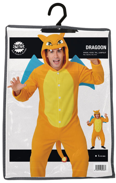 Filmkostüm "Feuerdrache" für Erwachsene | Einheitsgröße 52-54 (L)