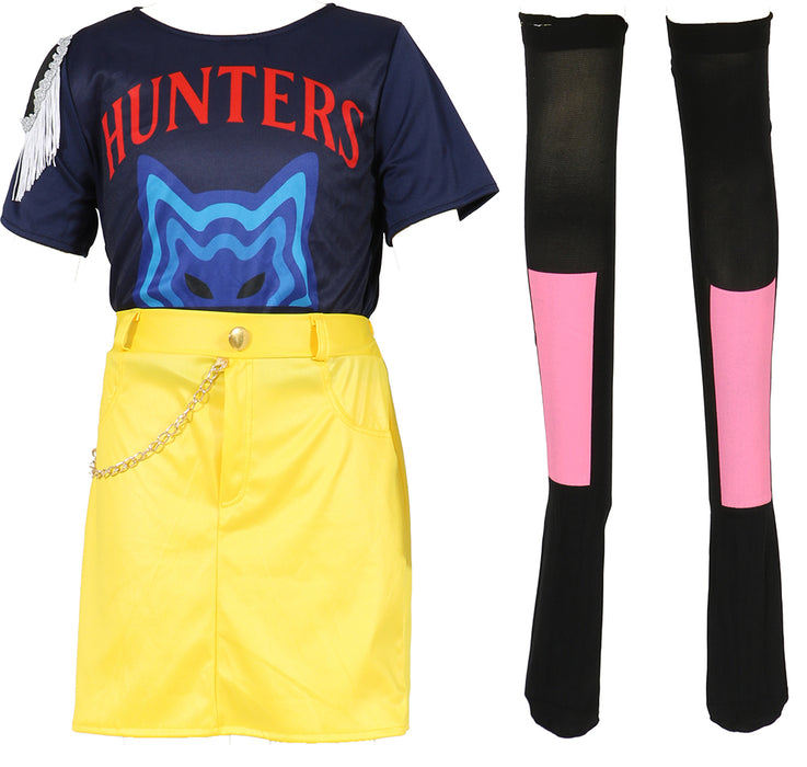 K-Pop Kostüm "Hunter" für Damen | Gelb Blau