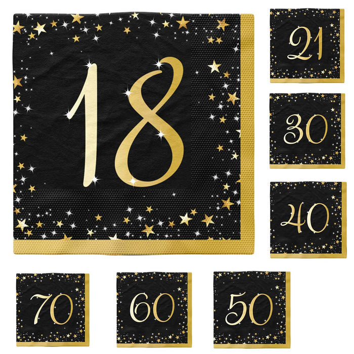 "Starlight Birthday" Servietten | 20Stk./33x33cm