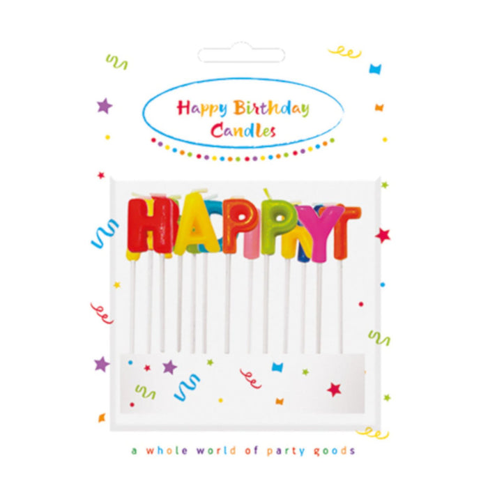 Geburtstagskerzen Happy Birthday | Bunt